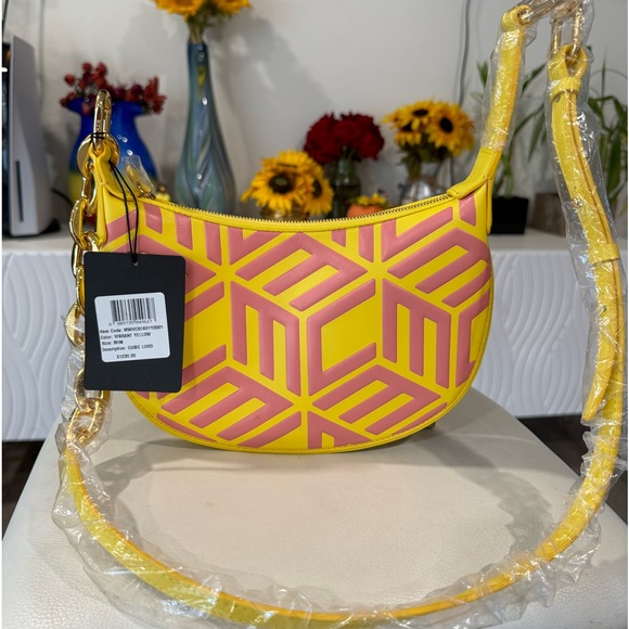 NO OFFERS ✨MCM mini crescent hobo bag ✨ - Picture 2 of 13